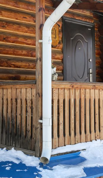 Porch Downspout Installation in Summerville